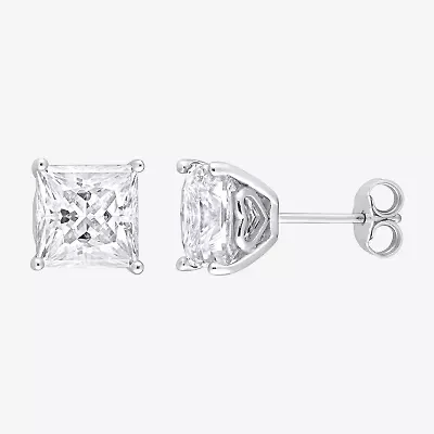 6 CT. T.W. Lab Created White Moissanite Sterling Silver 9mm Stud Earrings