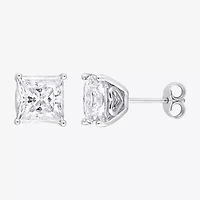 6 CT. T.W. Lab Created White Moissanite Sterling Silver 9mm Stud Earrings