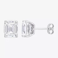 5 CT. T.W. Lab Created White Moissanite Sterling Silver 9.1mm Stud Earrings