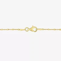 Womens 18K Gold Over Silver 18 Inch Bead Chain Necklace