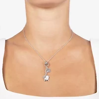 Bali Inspired Womens Genuine White Mother Of Pearl Sterling Silver 16 Inch Pendant Necklace