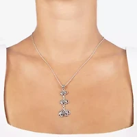 Bali Inspired Womens Sterling Silver 16 Inch Pendant Necklace