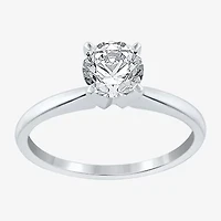 (F / VS2) Womens 1 CT. Lab-Grown White Diamond 14K Gold Round Solitaire Engagement Ring