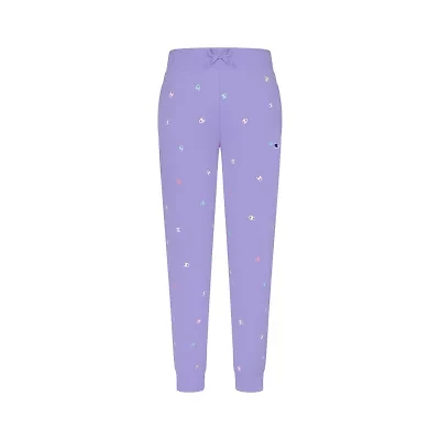 Champion Big Kid Girls Tapered Mid Rise Classic Fit Fleece Jogger Pant