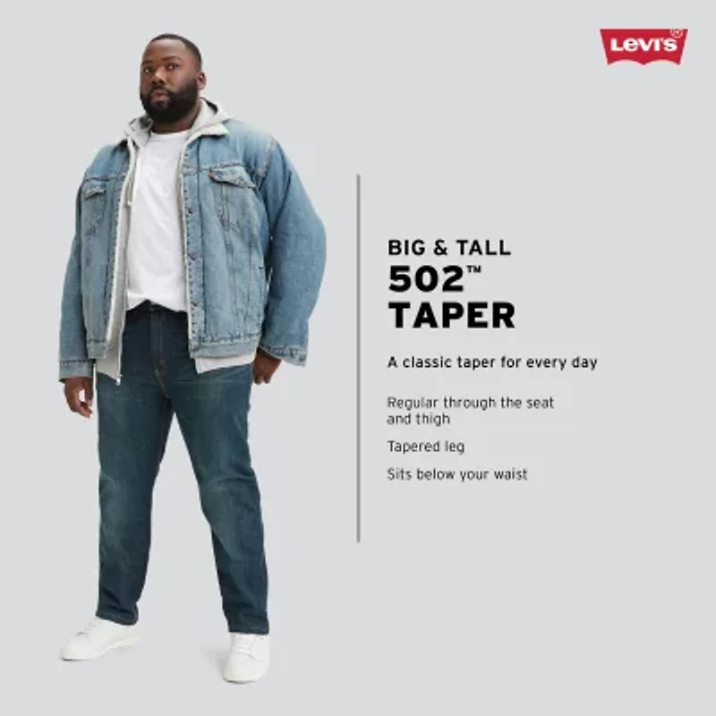 Levi's® Big and Tall Mens 502™ Regular Fit Tapered Leg Jean