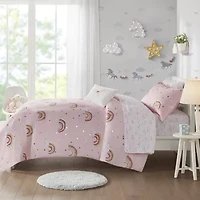 Mi Zone Kids Mia Complete Bed and Sheet Set with decorative pillow
