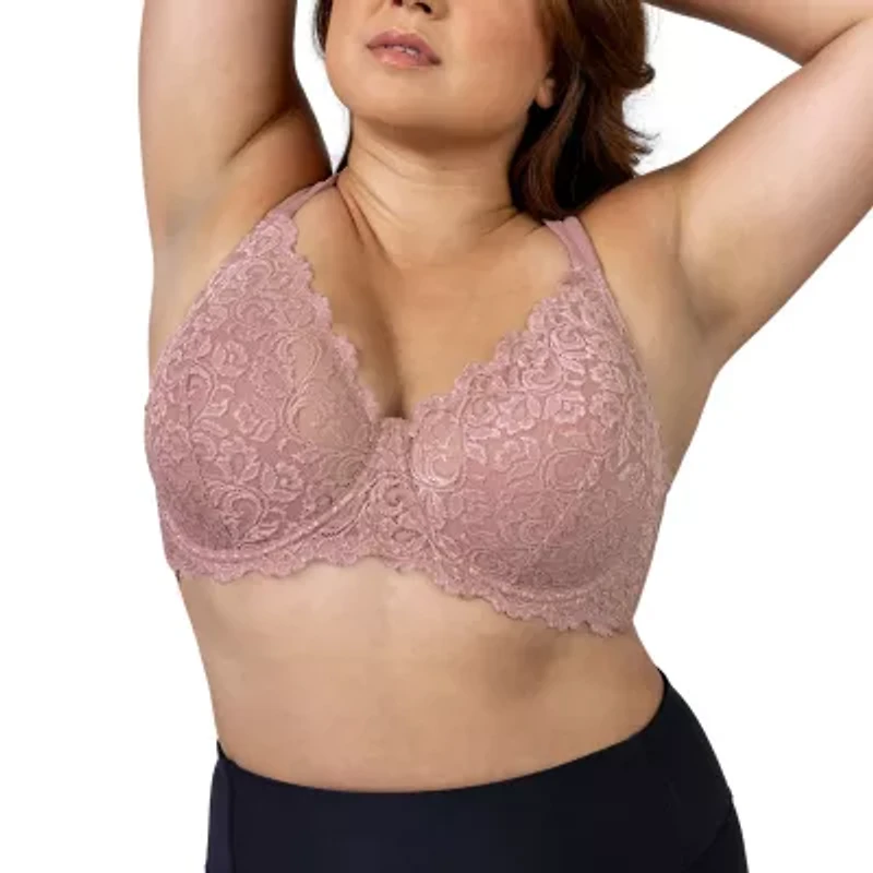 Leading Lady® Scalloped Lace Underwire Full Figure Bra- 5044