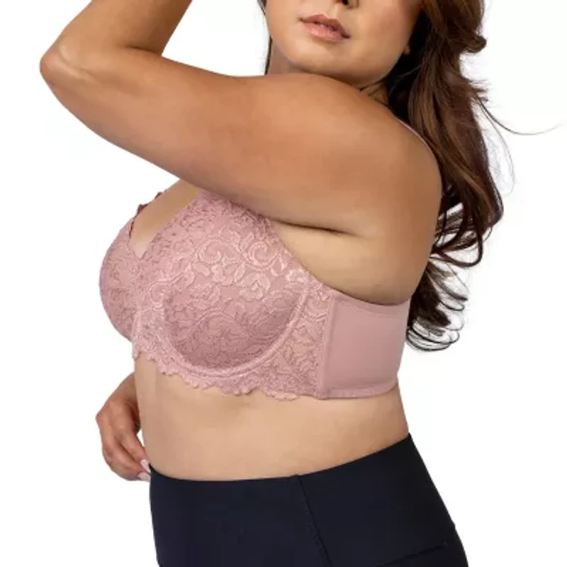 Leading Lady® Scalloped Lace Underwire Full Figure Bra- 5044