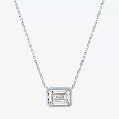 Diamond Addiction (G-H / Si2-I1) Womens 1 CT. T.W. Lab Grown White 14K Gold 18 Inch Pendant Necklace