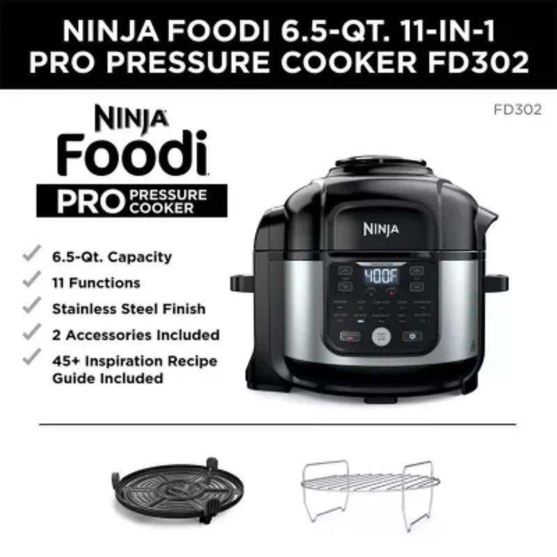 Ninja Foodi 11-in-1 6.5 Qt. Pressure Cooker + Air Fryer