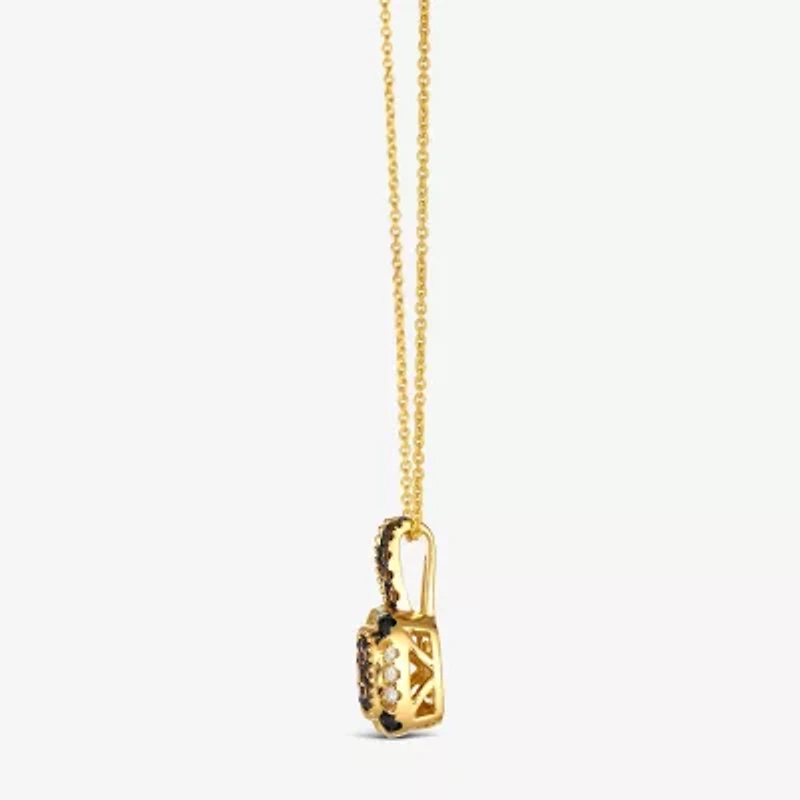 Le Vian® Pendant featuring 1/4 CT. Chocolate Diamonds® 1/20 CT. Blackberry Diamonds®1/10 CT. Nude Diamonds™ set in 14K Honey Gold™