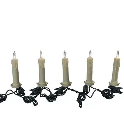 Kurt Adler Ul 10-Light White Clip-On Extended String Lights