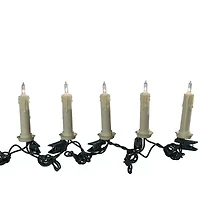 Kurt Adler Ul 10-Light White Clip-On Extended String Lights