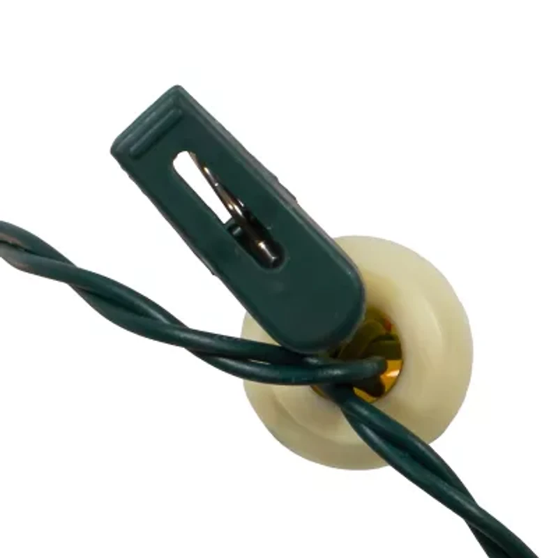 Kurt Adler Ul 10-Light White Clip-On Extended String Lights