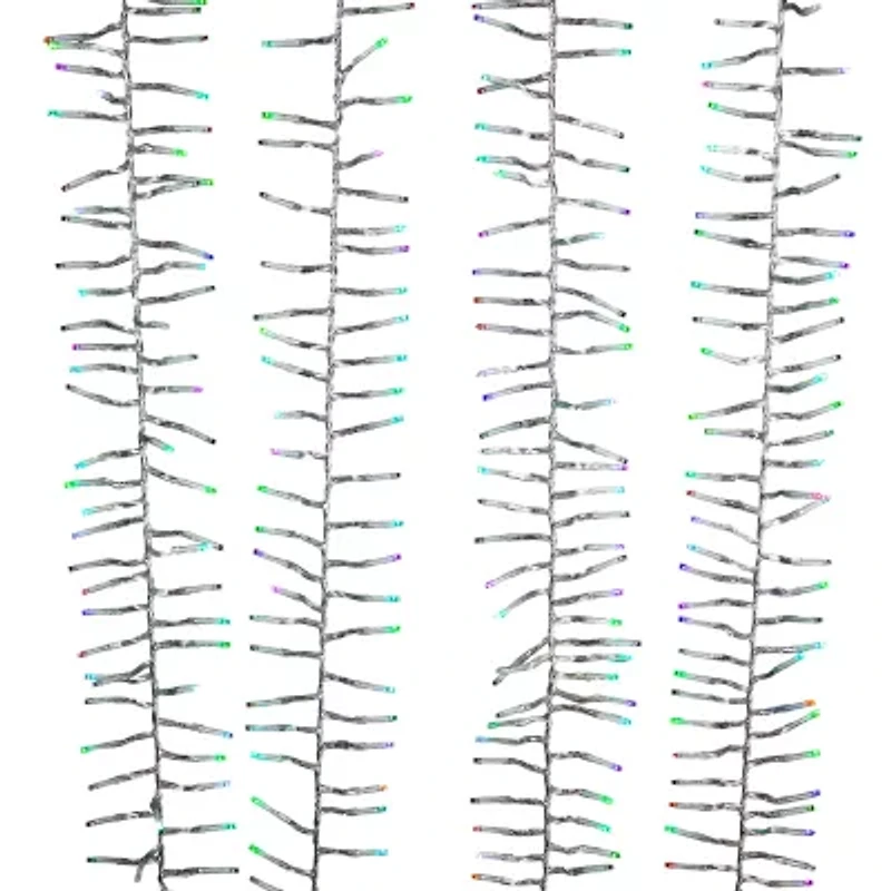 Kurt Adler 480 Light 15.7 Foot Rgb Led Cluster String Lights