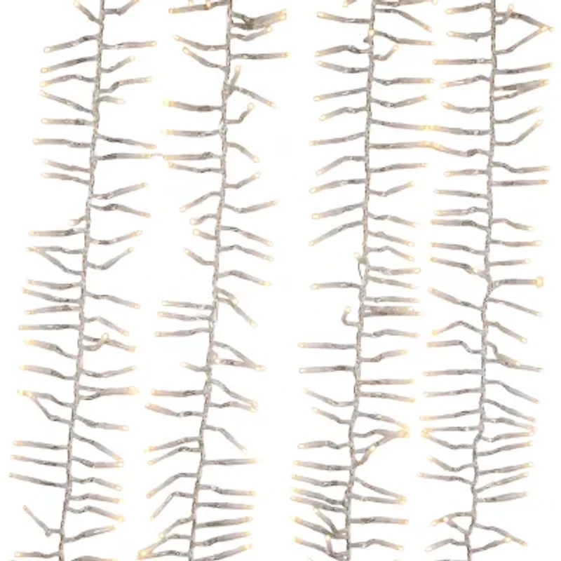 Kurt Adler 480 Light 15.7-Foot Warm White Led Cluster String Lights