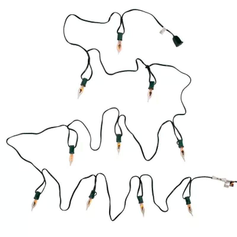 Kurt Adler Ul 10-Light Flicker Flame Longer String Lights