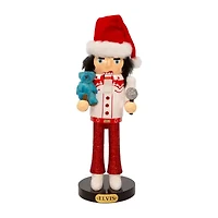Kurt Adler 10-Inch Elvis Presley® With Teddy Bear Nutcracker