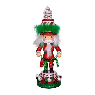 Kurt Adler 15-In Hollywood Peppermint Christmas Nutcracker
