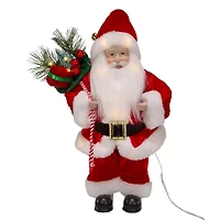 Kurt Adler 12in Battery-Operated Led Lighted Christmas Santa Figurine