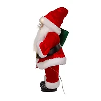 Kurt Adler 12in Battery-Operated Led Lighted Christmas Santa Figurine