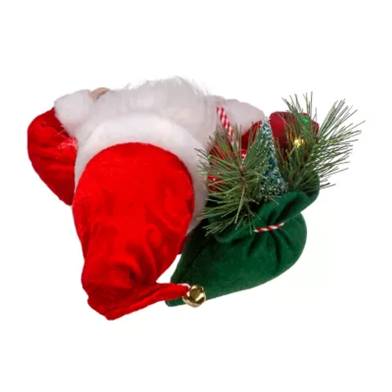 Kurt Adler 12in Battery-Operated Led Lighted Christmas Santa Figurine