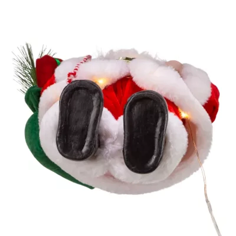 Kurt Adler 12in Battery-Operated Led Lighted Christmas Santa Figurine