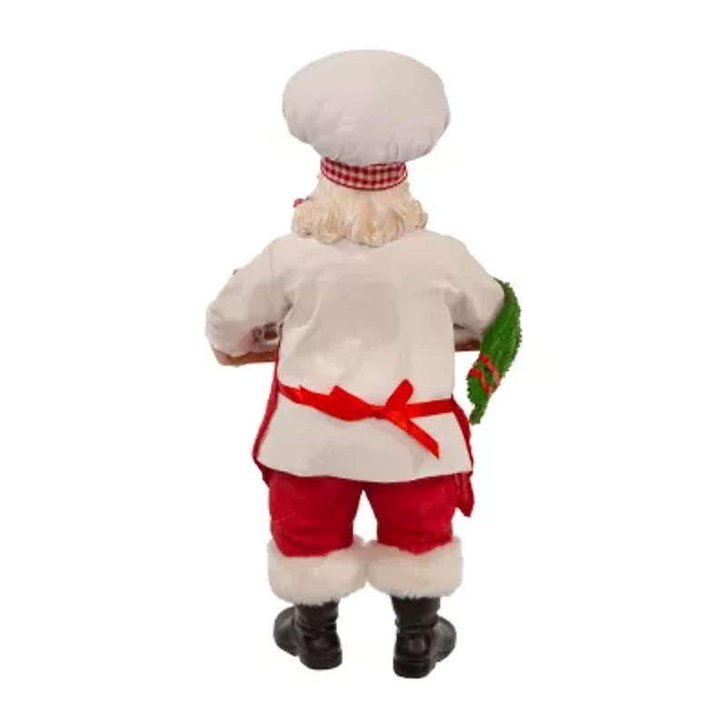 Kurt Adler 11in Fabrichã‰ With Gingerbread Train Christmas Santa Figurine