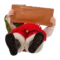 Kurt Adler 11in Fabrichã‰ With Gingerbread Train Christmas Santa Figurine