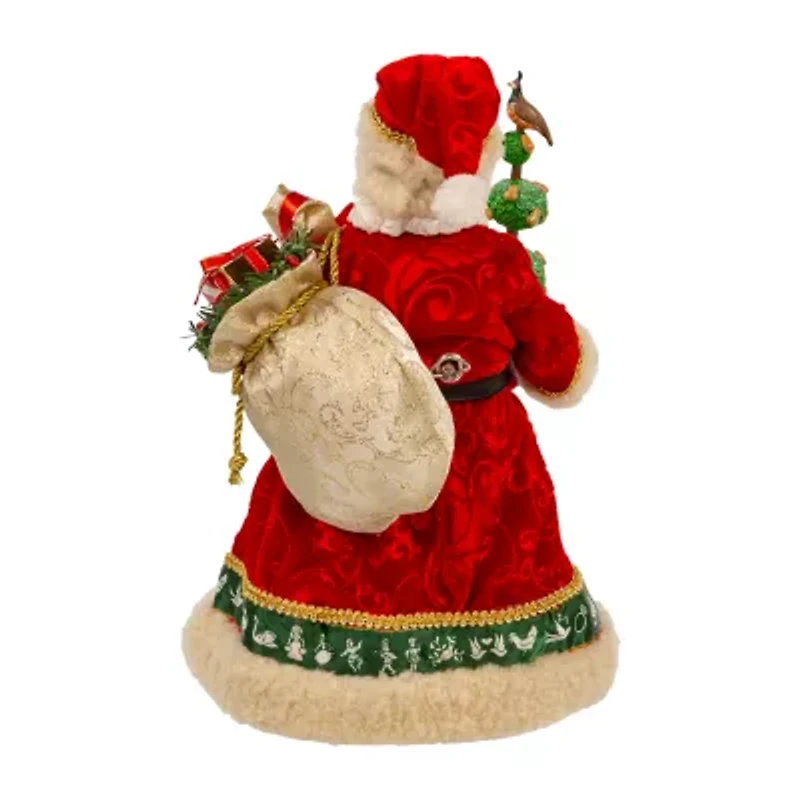 Kurt Adler 10.5-Inch Fabriché Musical 12 Days of Christmas Santa