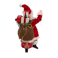 Kurt Adler 10-Inch Fabriché Santa on Scooter