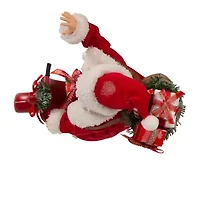 Kurt Adler 10-Inch Fabriché Santa on Scooter