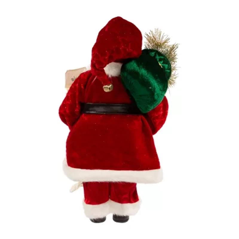 Kurt Adler 17.25-Inch Kringle Klaus Tradition With List Christmas Santa Figurine