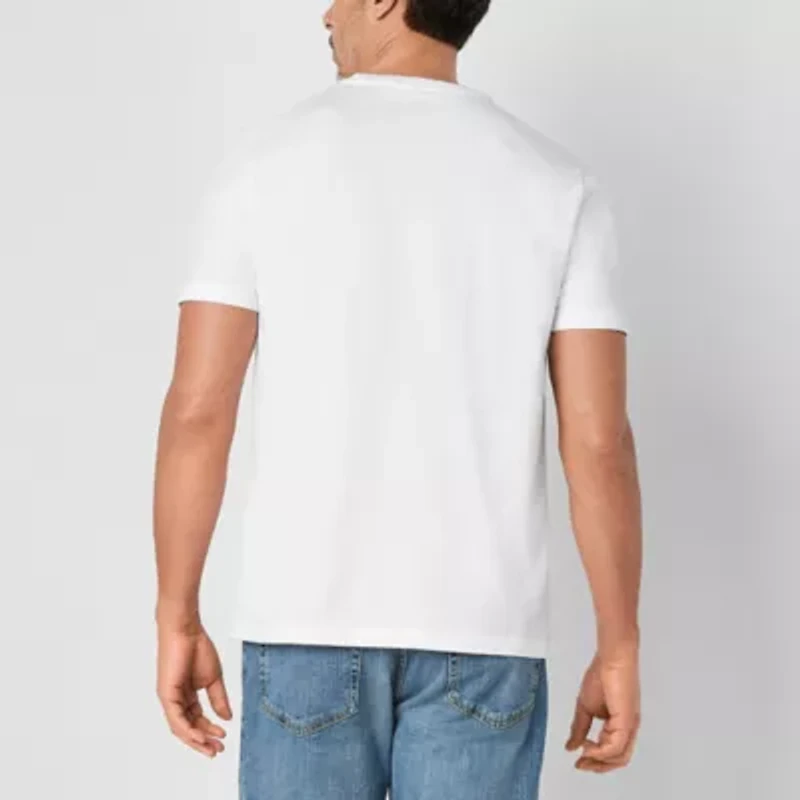 St. John's Bay Super Soft Mens Crew Neck Short Sleeve Stretch Fabric T-Shirt