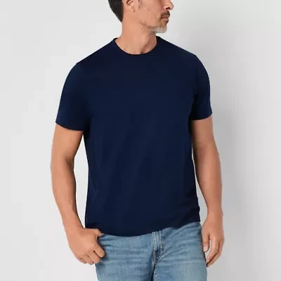 St. John's Bay Super Soft Mens Crew Neck Short Sleeve Stretch Fabric T-Shirt