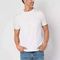 St. John's Bay Super Soft Mens Crew Neck Short Sleeve Stretch Fabric T-Shirt