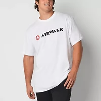Airwalk Mens Crew Neck Short Sleeve Regular Fit Big and Tall Graphic T-Shirt