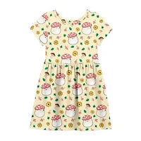 Big Kid Girls 2-pc. Short Sleeve Squishmallows A-Line Dress