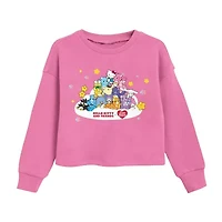 Little & Big Kid Girls Fleece Crew Neck Long Sleeve Care Bears Pullover Sweater