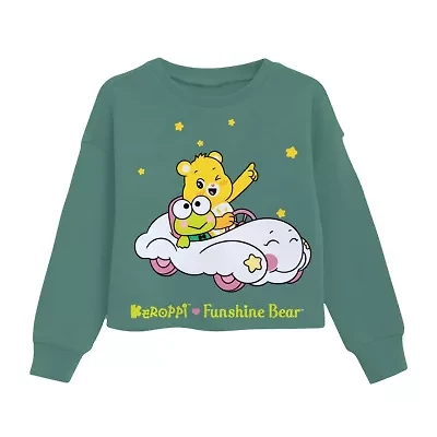 Little & Big Kid Girls Fleece Crew Neck Long Sleeve Hello Kitty Pullover Sweater