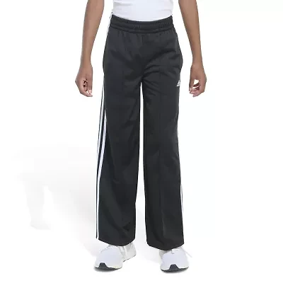 adidas Big Kid Girls Mid Rise Regular Fit Wide Leg Track Pant