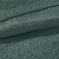 Madison Park Mansfield Antimicrobial Treated Reversible Quilt Set
