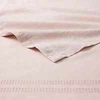 Town And Country Sophia Stripe Blush Stripe Shower Curtain