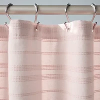 Town And Country Sophia Stripe Blush Stripe Shower Curtain