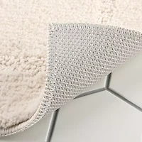 Town And Country Border Beige Bath Rug