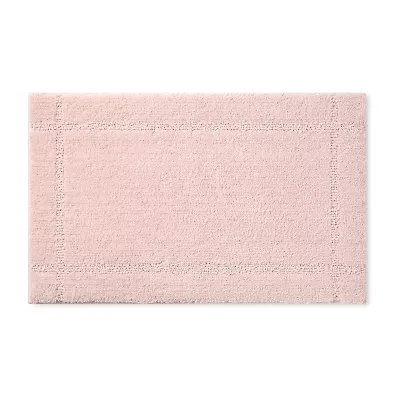 Town And Country Border Blush Bath Rug