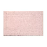Town And Country Border Blush Bath Rug