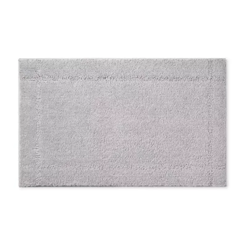 Town And Country Border Grey Bath Rug