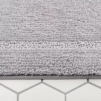 Town And Country Border Grey Bath Rug