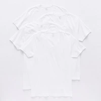 Van Heusen Mens 4 Pack Short Sleeve V Neck T-Shirt